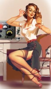 Ham Radio Pin Up